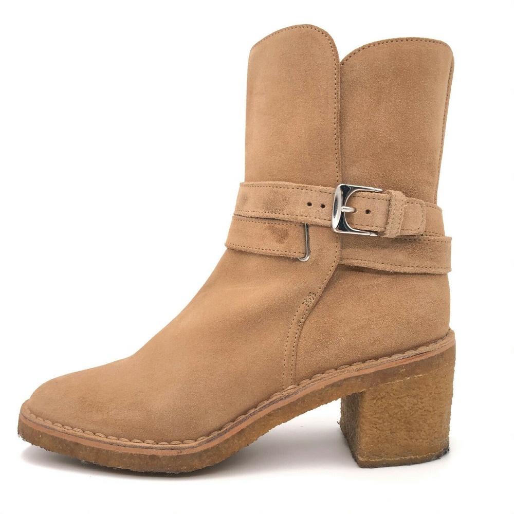 Marc Jacobs Suede Harness Chunky Crepe Booties